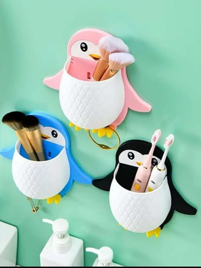 Charming Penguin Wall-Mounted Multi-Purpose Organizer